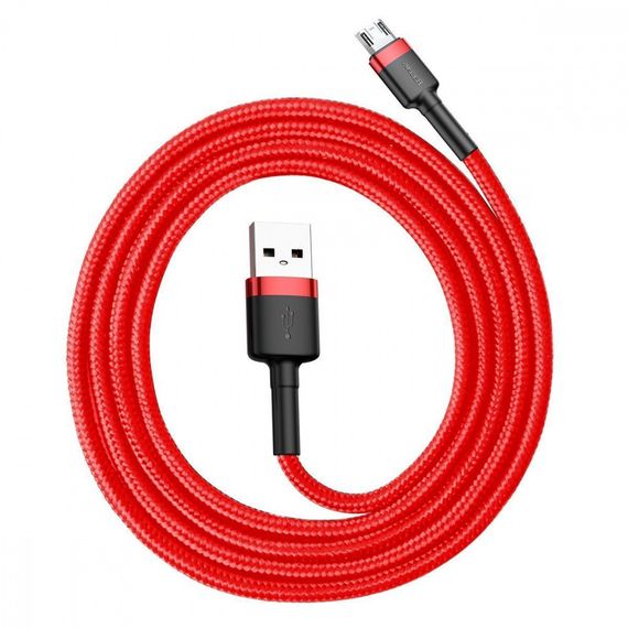 Кабель Baseus Cafule Micro USB 2.4A (1m), Чорний, 1.0 м | Зображення 6
