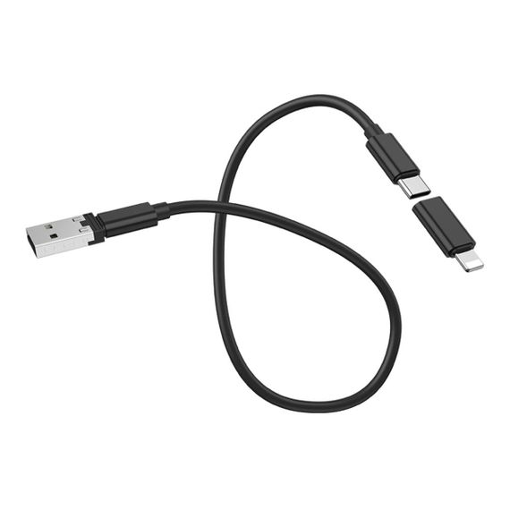 Кабель HOCO U86 Treasure charging data cable with storage case Black | Зображення 6