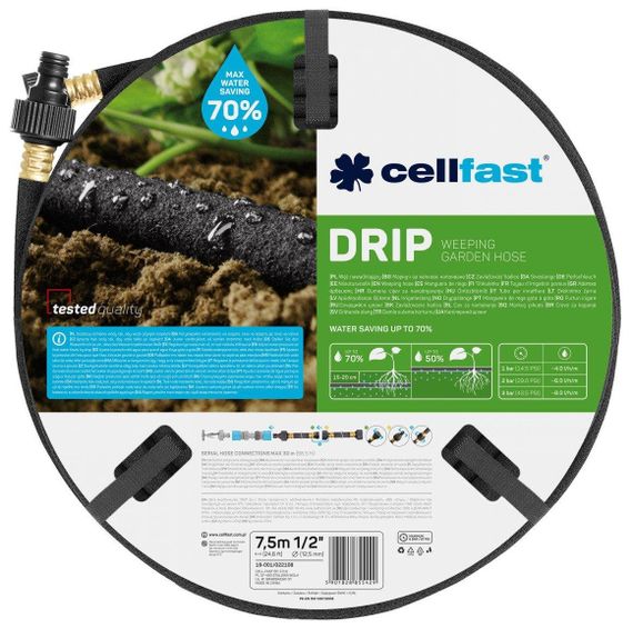 Шланг для краплинного поливу Cellfast DRIP 1/2" 15 м 19-002