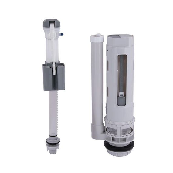 Qtap HY2 (Kalao) комплект арматури для бачка унітаза з подвійною круглою кнопкою змиву 4,8 см і клапаном нижнього подавання води, 3/6L | Зображення 2