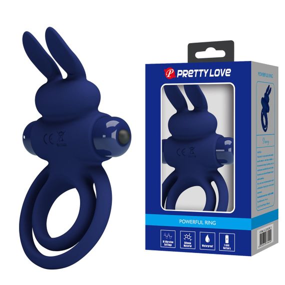 Ерекційне кільце з вібрацією PRETTY LOVE Powerful ring, 10 vibration functions sexstyle