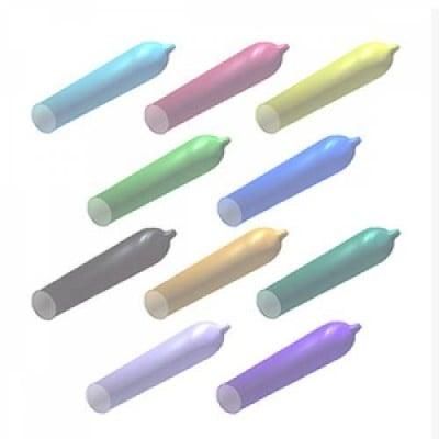 Набор латексных презервативов разных цветов One Color Sensation с силиконовой смазкой (цена за 5 шт) sexstyle | Зображення 2
