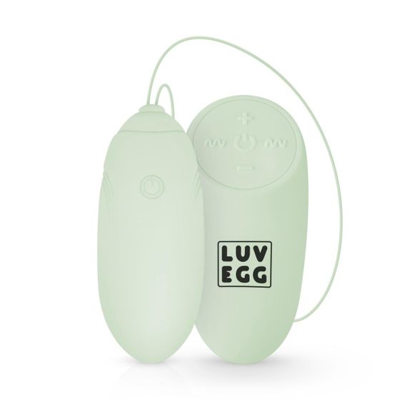 Віброяйце з дистанційним пультом Luv Egg, силіконове, зелене, 6.5 х 3.5 см Sex Aura