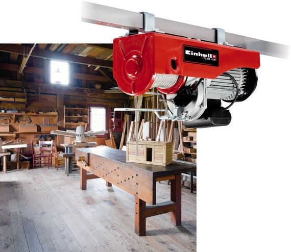 Тельфер Einhell TC-EH 1000 электрический, 1600 Вт, до 1000 кг, трос 18 м (2255160) | Зображення 1