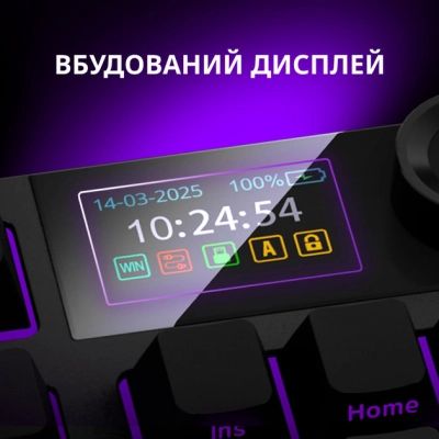 Клавиатура Lorgar KBP70TKLW Wireless TKL Mechanical Pro UA White (LRG-KBP70TKLW-WH-US) | Зображення 4