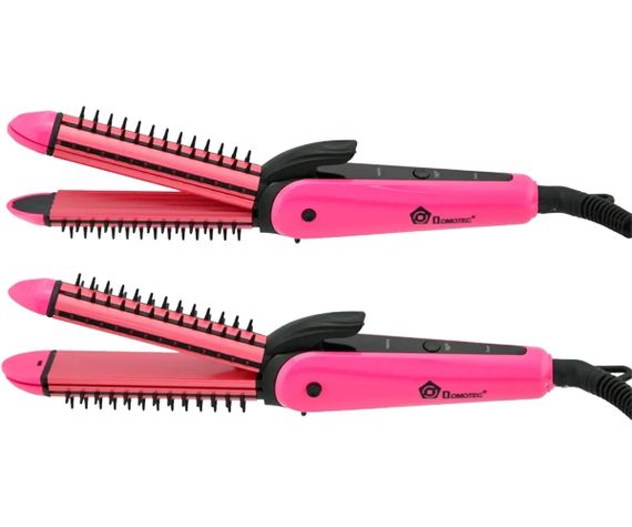 Плойка для волос 3в1 (гофре, плойка, утюжок) Domotec MS-4906 розовая 25W (MS-4906_469) | Зображення 6