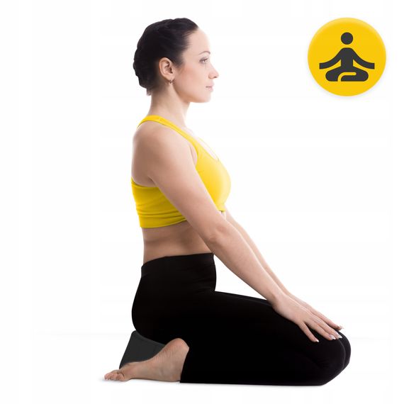 Подушка для йоги та медитації 4FIZJO Zafu кругла 32 x 20 см Black (P-5907739315540) | Зображення 6