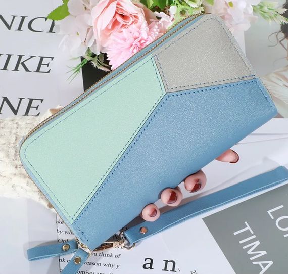 Женский клатч кошелек Primolux Lady Wallet портмоне - Sky Blue | Зображення 2