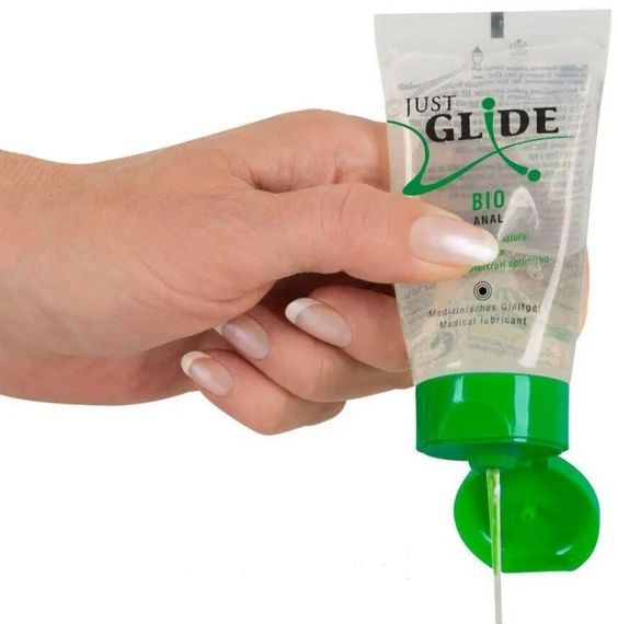 Анальне органічне мастило на водній основі - Just Glide Bio Anal, 50 ml Sex Aura | Зображення 1