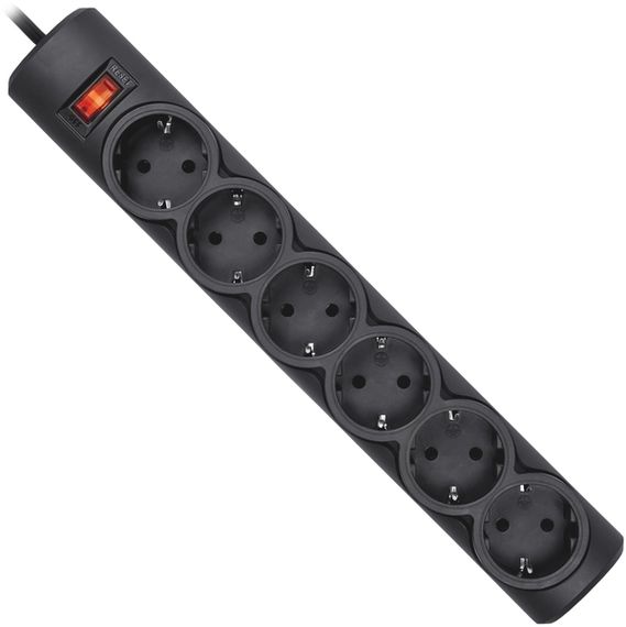 Мережевий фільтр Defender DFS 151 1.8m 6 роз Black UA (994940)