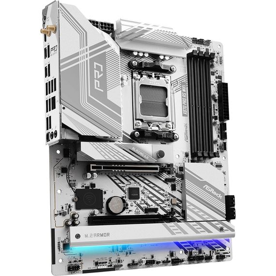 ASRock X870 PRO RS WIFI (AM5/X870, 4*DDR5, 2xPCIex16, HDMI/USB4, 4xSATA, 3xM.2, 2.5GLan, ATX) | Зображення 4
