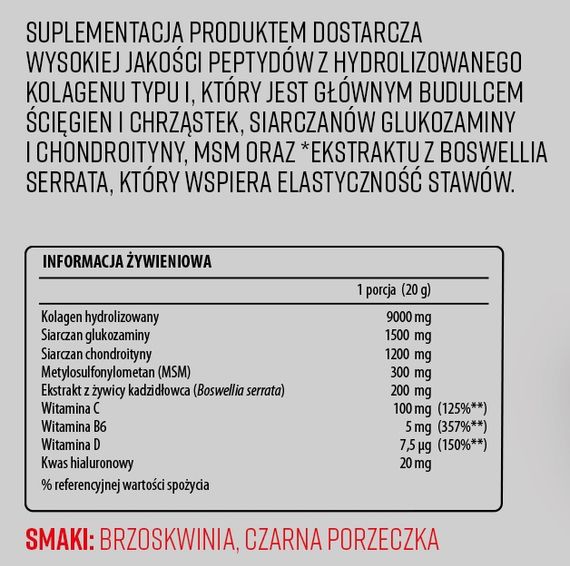 Хондропротектор (для спорта) Activlab Flex Xtra 400 g /20 servings/ Peach | Зображення 1