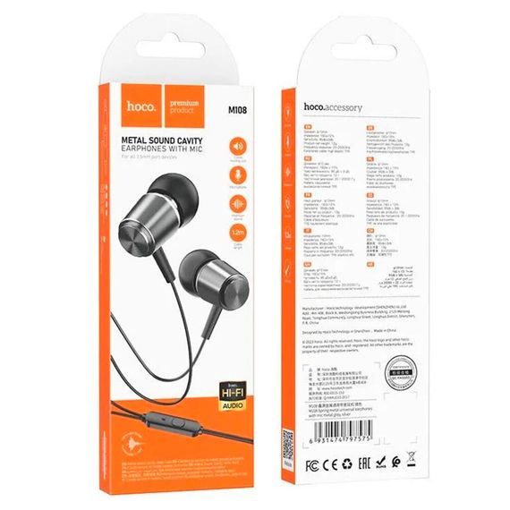 Дротовий навушники Hoco M108 | Зображення 4