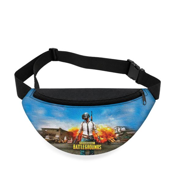 Дитяча сумка-бананка PUBG 32х15 см на пояс або через плече (5803)