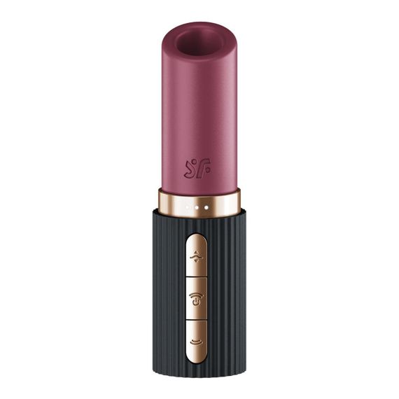 Вакуумний стимулятор Satisfyer Deep Kiss, магнітна технологія 3D Air Pulse, 30 режимів, кришечка Sex Aura