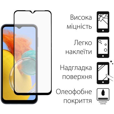 Стекло защитное Dengos Full Glue Samsung Galaxy M14 5G (TGFG-268) | Зображення 2