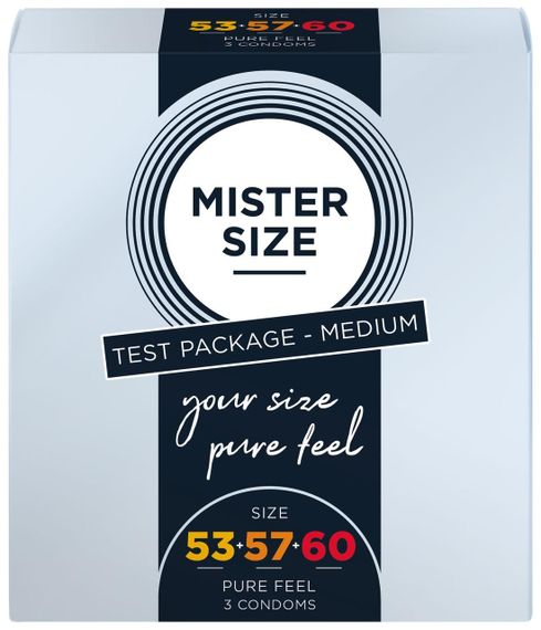 Набор презервативов Mister Size - pure feel - 53–57–60 (3 condoms), 3 размера, толщина 0,05 мм sexstyle | Зображення 2