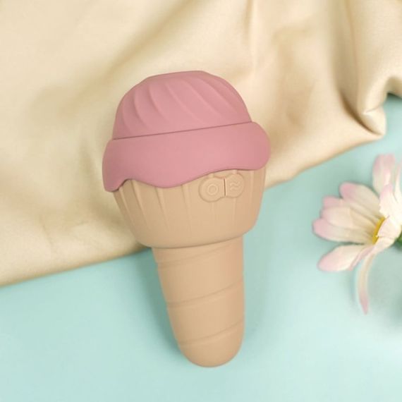 Вібратор та вакуумний стимулятор з язичком Sweet Em 0067F у формі морозива sexstyle | Зображення 3