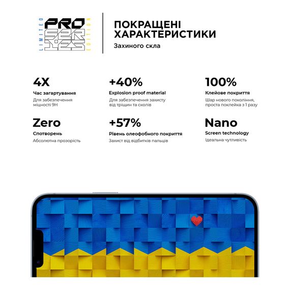 Скло захисне Armorstandart Pro 3D LE Apple iPhone 14 / 13 / 13 Pro Black (ARM65654) | Зображення 3