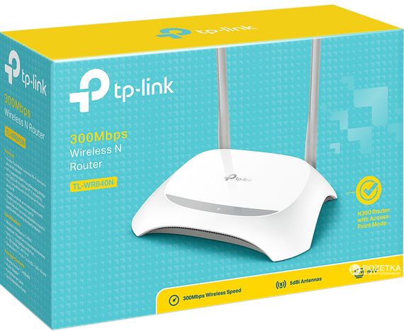Маршрутизатор TP-LINK TL-WR840N N300 4xFE LAN 1xFE WAN (TL-WR840N) | Зображення 3