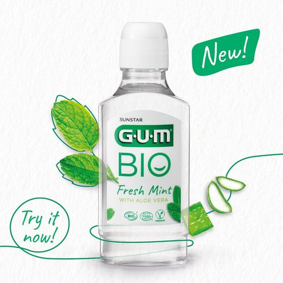 Ополіскувач для порожнини рота GUM Bio, 300 мл | Зображення 1