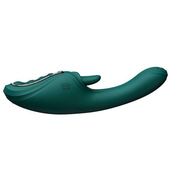 Вібратор-кролик Zalo Ares Turquoise Green | Зображення 7