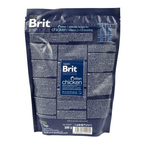 Сухой корм Brit Premium Cat by Nature Kitten для котят, с курицей, 300 г | Зображення 2