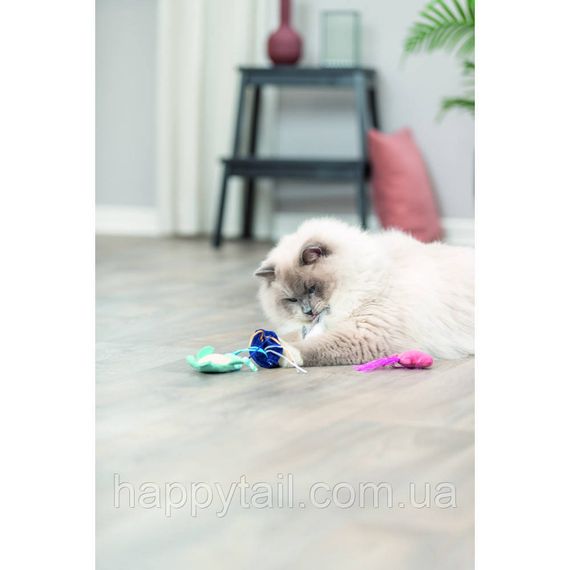 Іграшка Trixie для котів Морські звірі плюш з котячою м ятою 5–8 см | Зображення 5