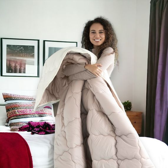 Всесезонна вовняна ковдра IDEIA WOOLLY 200х220 см (8-34176) | Зображення 8