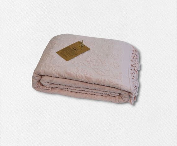 Махровое покрывало Sikel 200 х 220 см Lilyum Pudra | Зображення 1