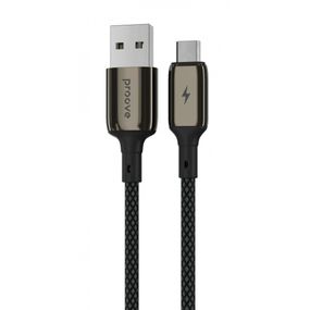 Кабель Proove Dense Metal Micro USB 2.4A (1m) black