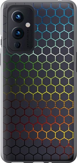 Чехол на OnePlus 9 Переливающиеся соты "498u-2249-17620"