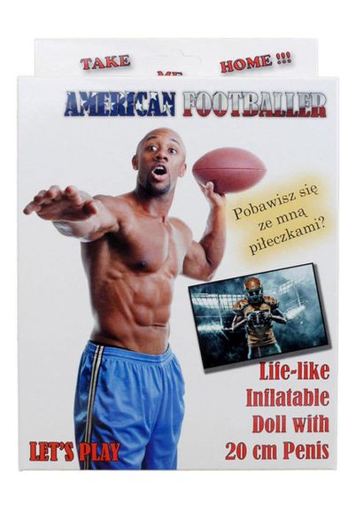 Надувна лялька - American Footballer Male Doll | Зображення 4