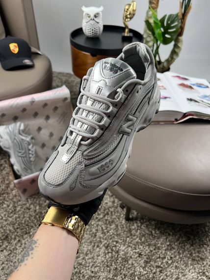 Мужские кроссовки New 1000 Reflective Light Grey Легка хода в будь-яку погоду весна / літо / осінь A4129 | Зображення 4