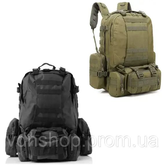 Пиксель Рюкзак тактический с итогами Eagle B08 55 литр / Военный, штурмовой / Армейский | Зображення 1