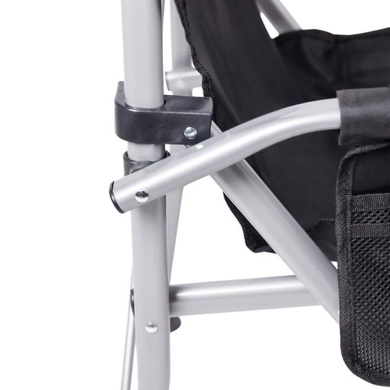 Крісло для риболовлі розкладне туристичне 60х57х92 см складне крісло для кемпінгу на природу Чорне | Зображення 6