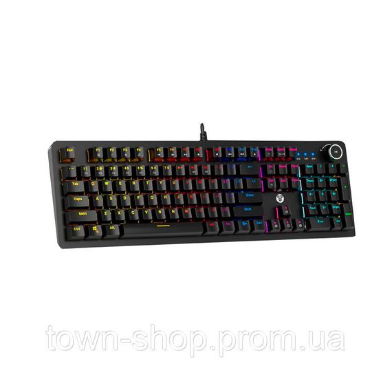 Клавиатура USB Fantech MK853V2, длина кабеля 135см, (Eng), Black, 104к, Q10