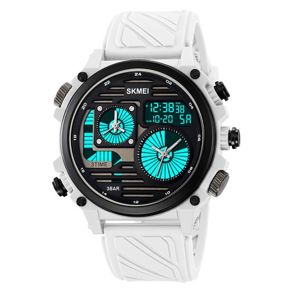 Чоловічий годинник Skmei 2202PWT White | Зображення 1
