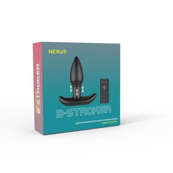 Анальна вібропробка Nexus B-stroker з масажними намистинами на ніжці з пультом Д/КУ | Зображення 7