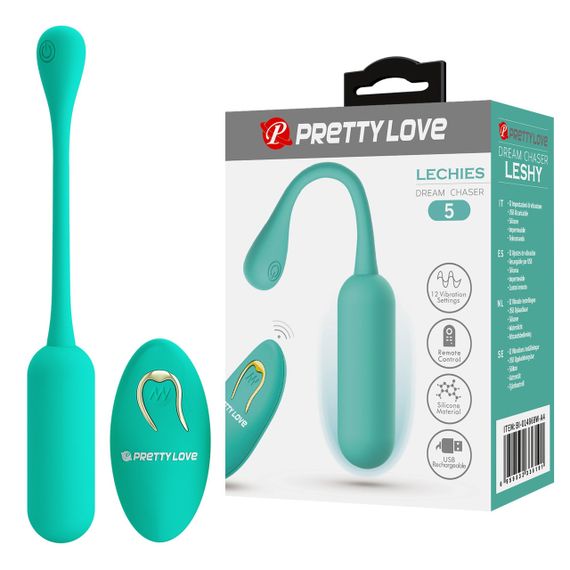 Віброяйце з дистанційним управлінням Pretty Love - Lechies Dream chaser 5 Green, BI-014867W-A4 Sex Aura