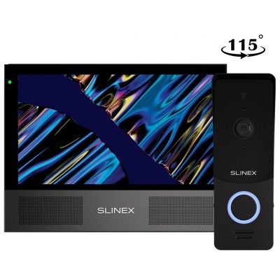 Комплект видеодомофона Slinex Sonik 7 Cloud Black  ML-20HD | Зображення 2