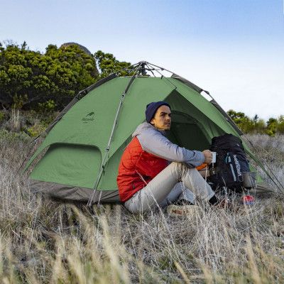 Палатка Naturehike чотиримісний автоматичний NH21ZP008 темно-зелений (6976023920660) | Зображення 7