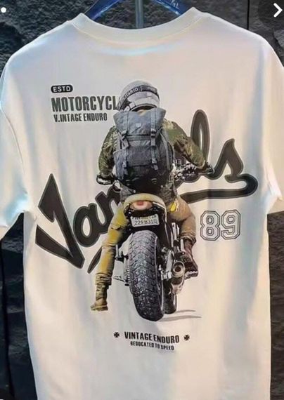 Футболка чоловіча з принтом повсякденна L Білий