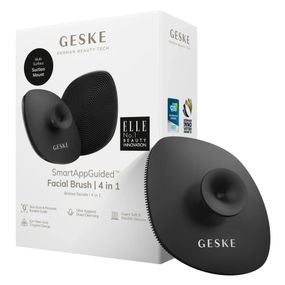 Щетка для лица GESKE Facial Brush 4в1 с держателем white, Серый