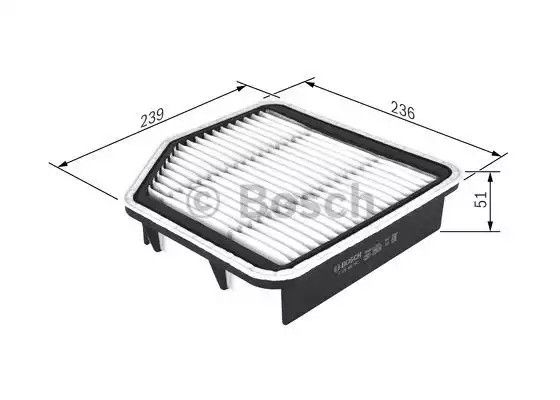 Фільтр повітряний TOYOTA MARK, LEXUS IS, BOSCH (F026400192) | Зображення 4