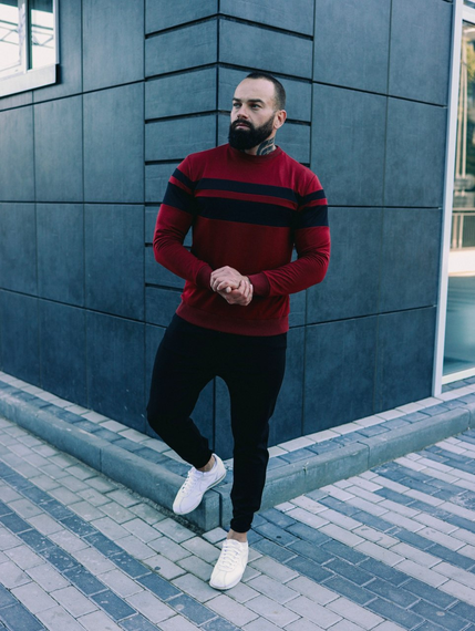 Кофта линия бордо S M | Зображення 3