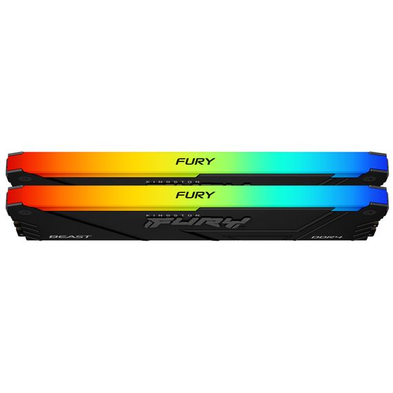 Модуль пам'яті для комп'ютера DDR4 32GB (2x16GB) 3600 MHz FURY Beast RGB Kingston Fury (ex.HyperX) (KF436C18BB2AK2/32) | Зображення 2