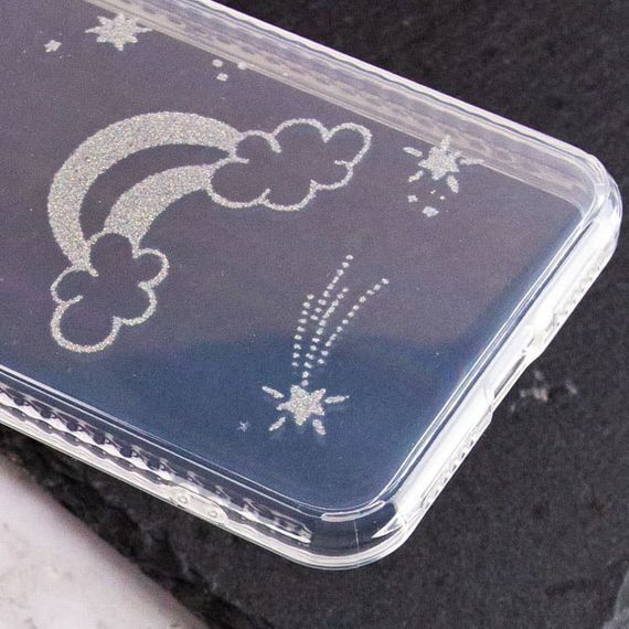 TPU+Glass чохол Aurora Space для Apple iPhone XS Max (6.5") Райдуга | Зображення 2