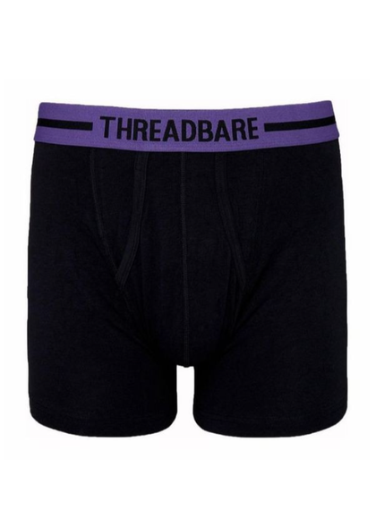Набір чоловічих анатомічних трусів боксерів Threadbare Black Hipster  Boxers 3 шт в наборі | Зображення 3