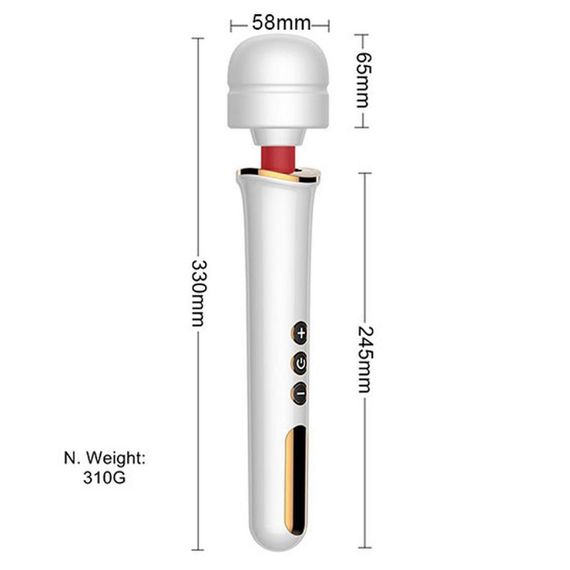 Вібратор-мікрофон чорний Massager Super Powerful USB 10 Function | Зображення 6